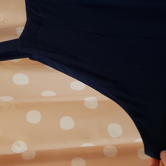 Threads & States Flowy Navy Overalls Sz L - Picture 5 of 7